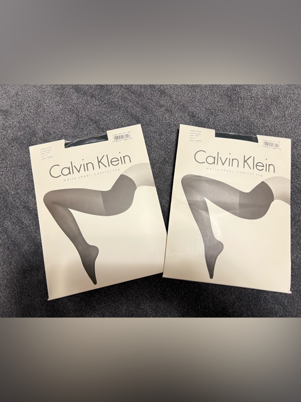 Calvin Klein Black Hosiery Matte Sheer Control Top Size B